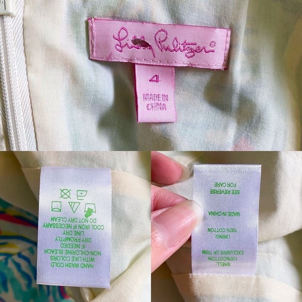 Lilly Pulitzer Dress Janice Shift Gold Mini Beach You Gotta Regatta 4 EUC - Picture 4 of 6